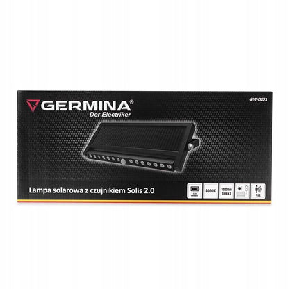 Germina SOLIS 2.0 solcelleprojektør med bevægelsessensor, IP65, justerbar, 1 stk.