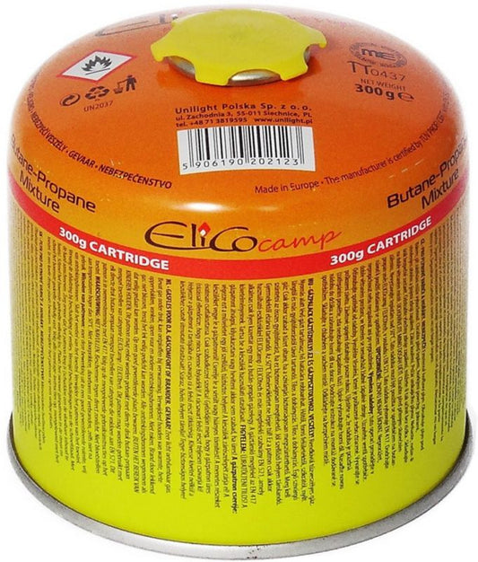 Engangs gaspatron med propan-butan Elico Camp 300 g
