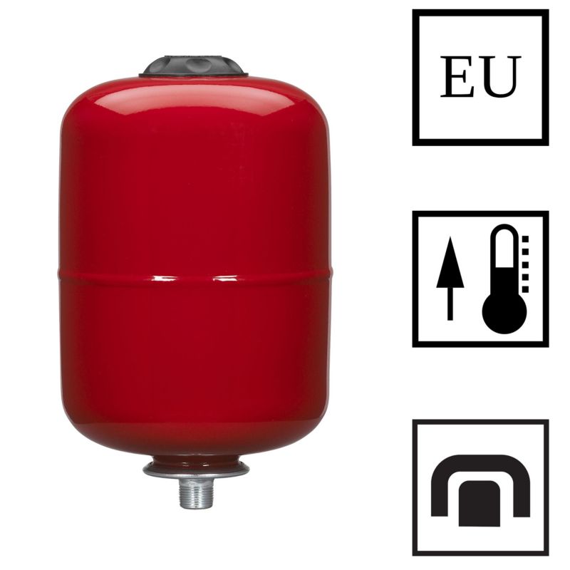 Trykekspansionsbeholder 24 Liter Rød CW-11-025-V