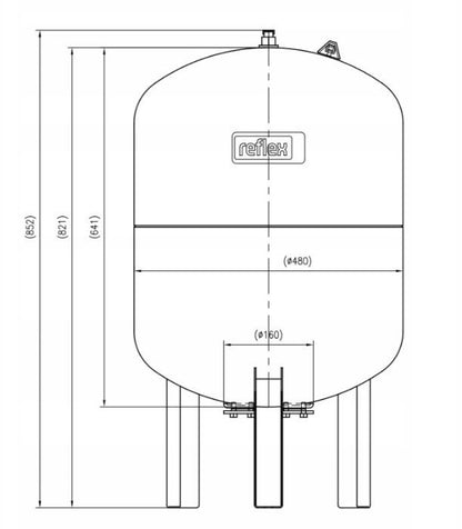 Trykekspansionsbeholder DE 100 100 Liter 10 Bar