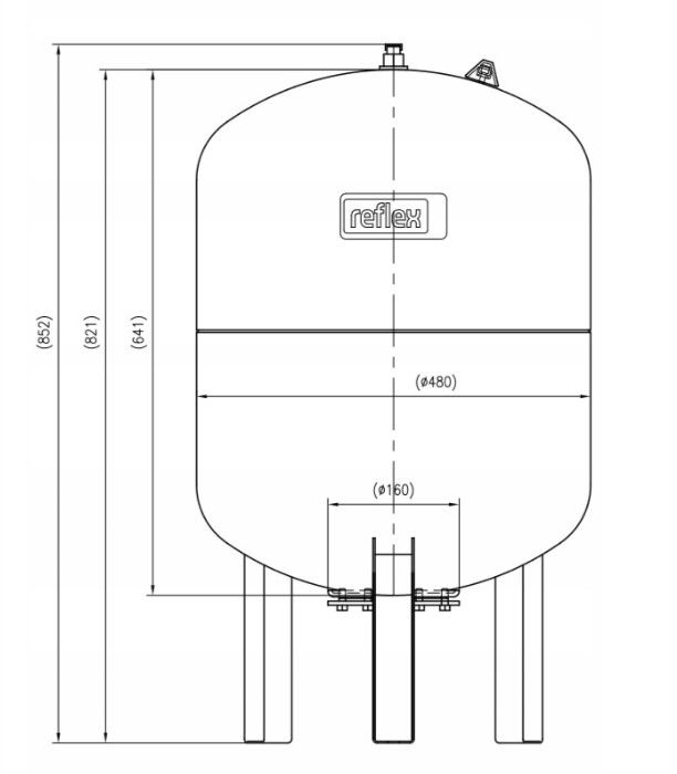 Trykekspansionsbeholder DE 100 100 Liter 10 Bar
