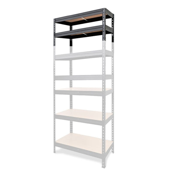 Metalpåbygning til GoodHome Rand reol 46 x 67,5 x 40 cm med 2 hylder og 150 kg bæreevne