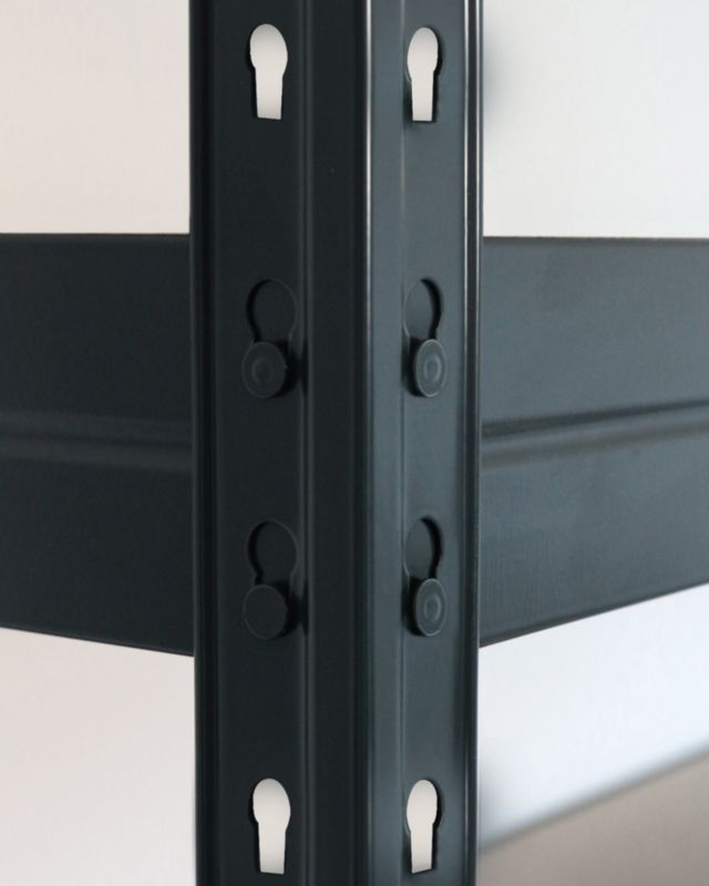 Metalpåbygning til GoodHome Rand reol 46 x 67,5 x 40 cm med 2 hylder og 150 kg bæreevne