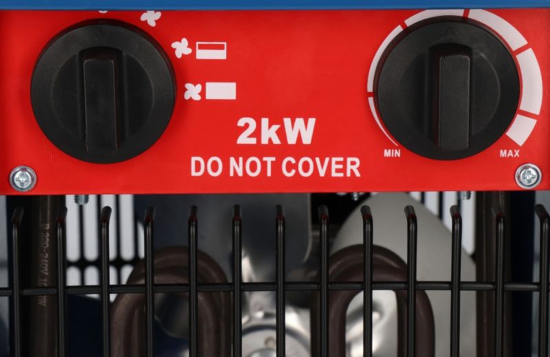 Blaupunkt EH7010 elektrisk varmeblæser 2000 W IPX4, 1 stk.