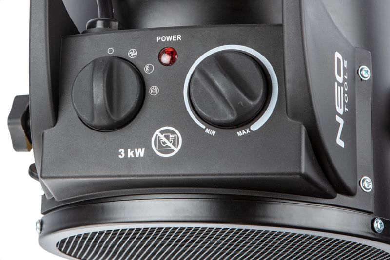 Elektrisk Varmeblæser Keramisk PTC 3 kW 90-063