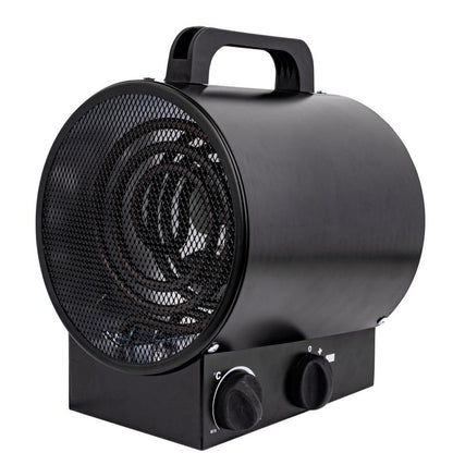 El-Varmeblæser 2,5 kW med Termostat Sort | 3ZXBGP1325 BUD90