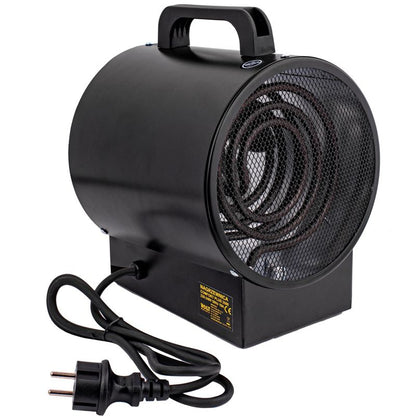 El-Varmeblæser 2,5 kW med Termostat Sort | 3ZXBGP1325 BUD90