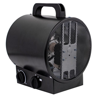 El-Varmeblæser 2,5 kW med Termostat Sort | 3ZXBGP1325 BUD90