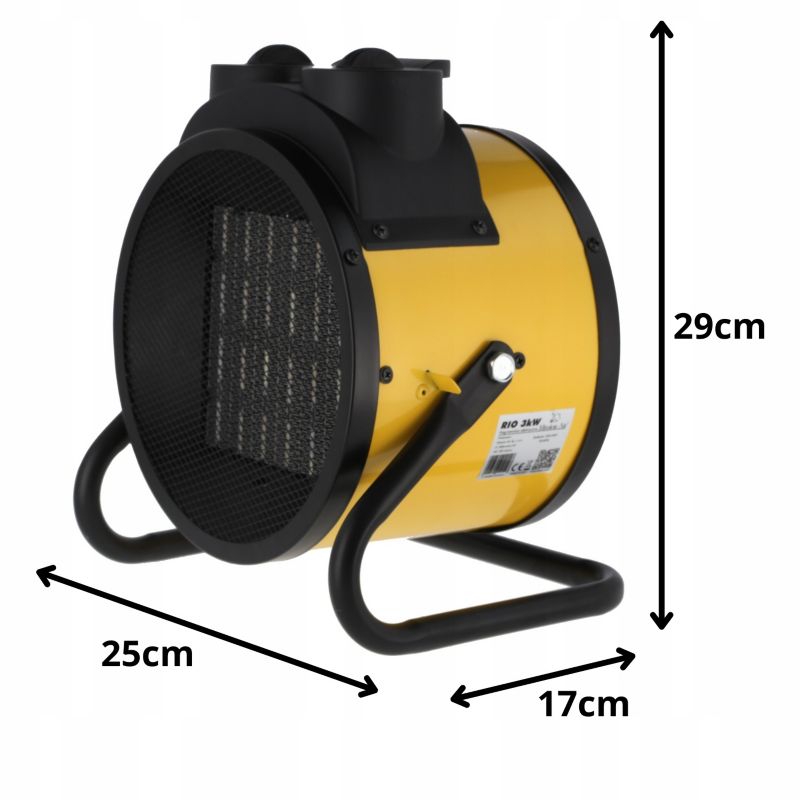 Elektrisk Varmeblæser RIO 3000W 230V