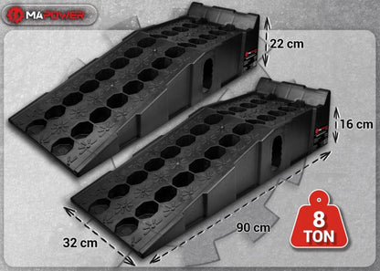 MAPOWER bilramper 8T komplet