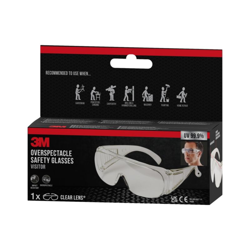 3M Visitor overbrille i klar polycarbonat