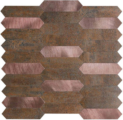 Dekorativ kompositklistermærke rusty shapes