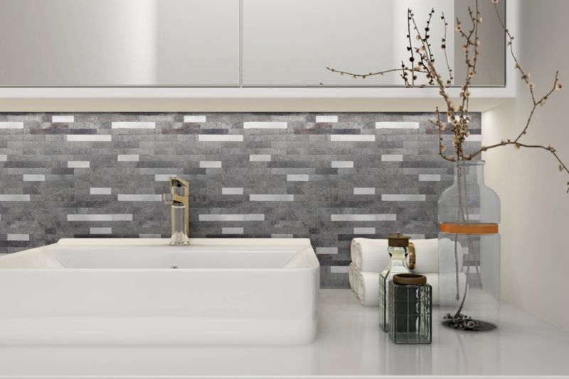 Dekorativ kompositfolie stone stripes