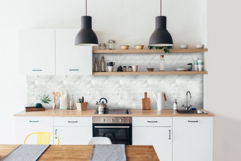 Dekorativ vinylklistermærke marble brick 2 stk