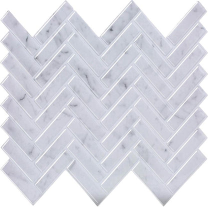 Vinyl dekorationsklistermærke marble fiskebensmønster