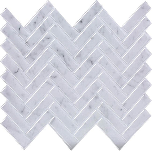 Vinyl dekorationsklistermærke marble fiskebensmønster