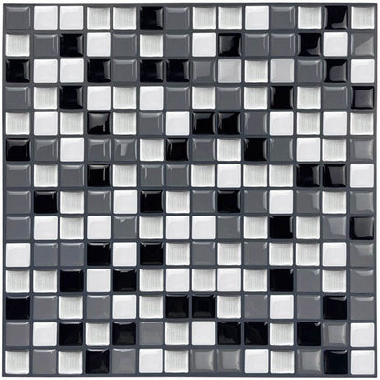 Dekorativ vinylklistermærke metal mosaic