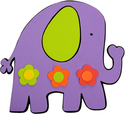 Vægklistermærke Elefant og Giraf