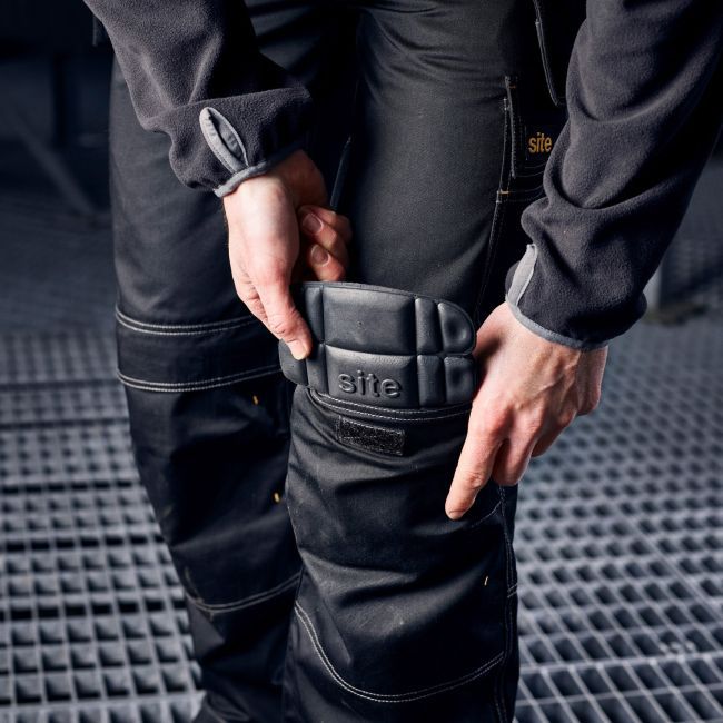 Beskyttende knæpuder Site sorte