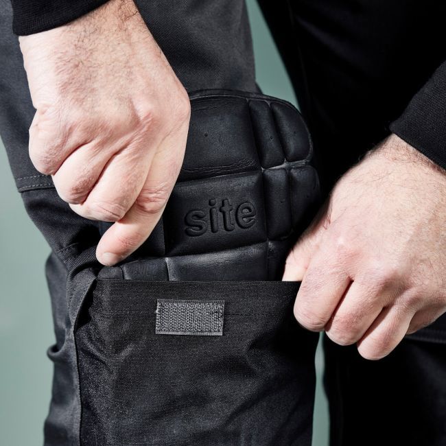 Beskyttende knæpuder Site sorte