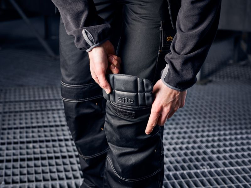 Beskyttende knæpuder Site sorte