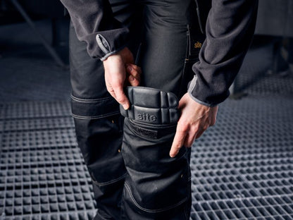 Beskyttende knæpuder Site sorte