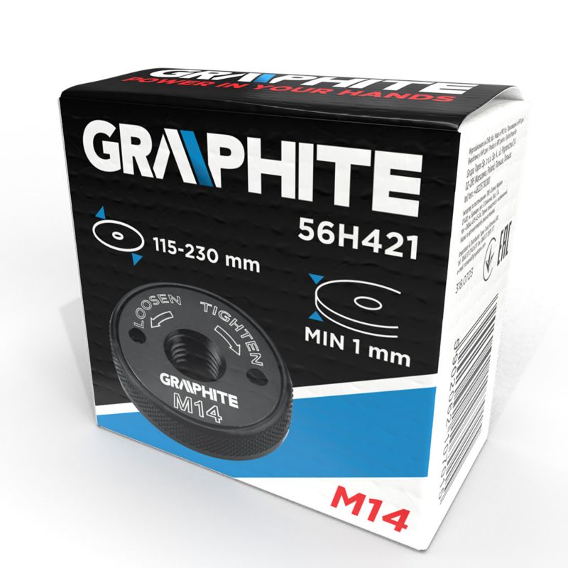 Hurtigspændemøtrik til vinkelsliber Graphite M14