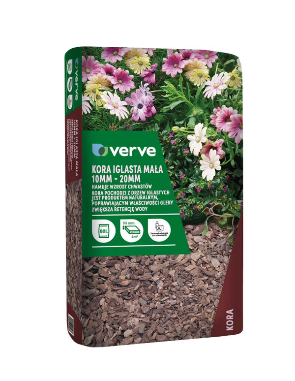 Nåletræsbark 10-20 mm 80 Liter Brun