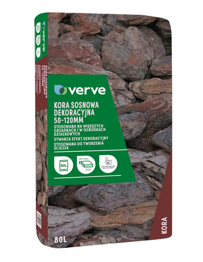 Nåletræsbark 50-120 mm 80 Liter Brun