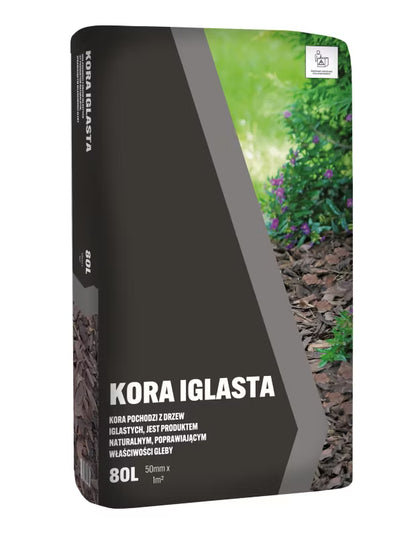 Nåletræsbark 80 Liter Brun