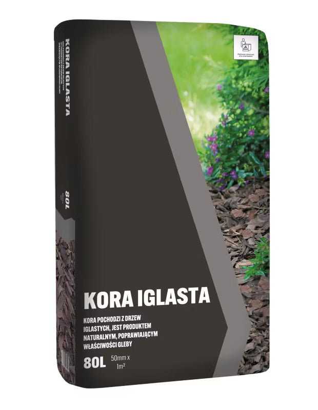 Nåletræsbark 80 Liter Brun