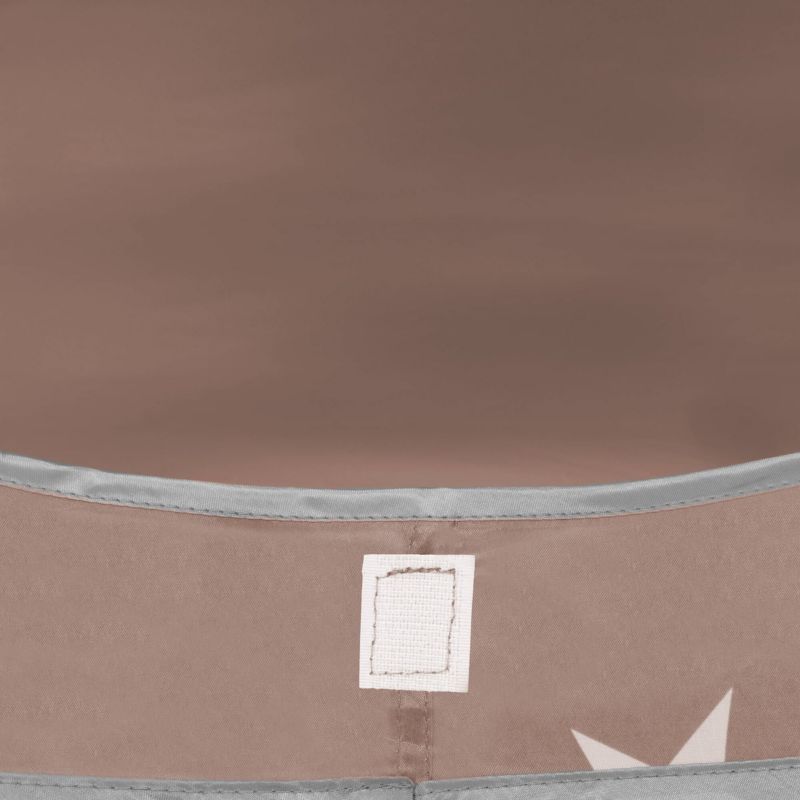 Springos børnetelt med slot og havehus i brun, 1 stk.