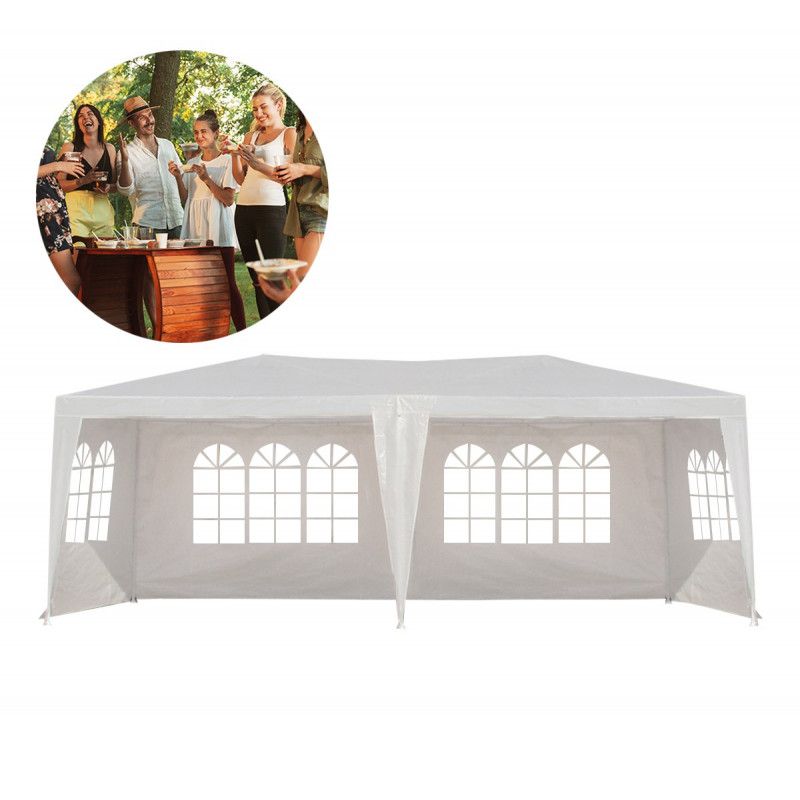 4iQ Group festtelt 3x6 m pavillon hvid 1 stk.