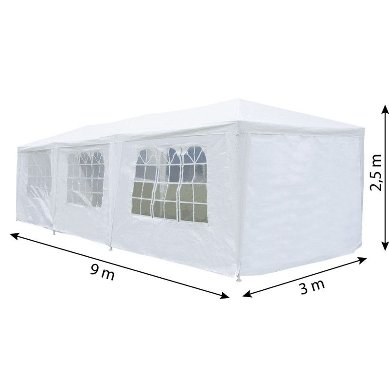 4iQ Group festtelt 3x9 m pavillon hvid 1 stk.