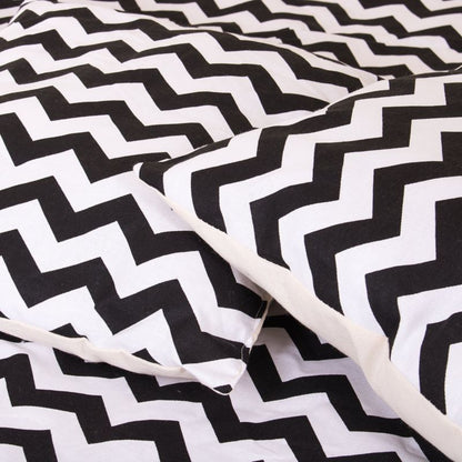 Springos tipi-telt til børn i sort zigzag XXL, 1 stk.