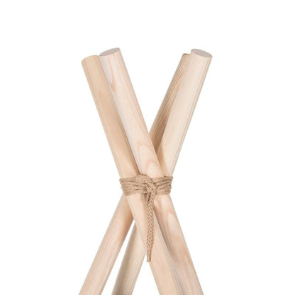 Springos tipi-telt til børn i sort zigzag XXL, 1 stk.