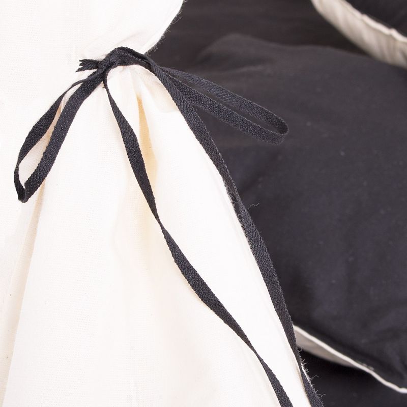 Springos tipi-telt til børn sort XXL 1 stk.