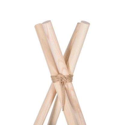 Springos tipi-telt til børn sort XXL 1 stk.