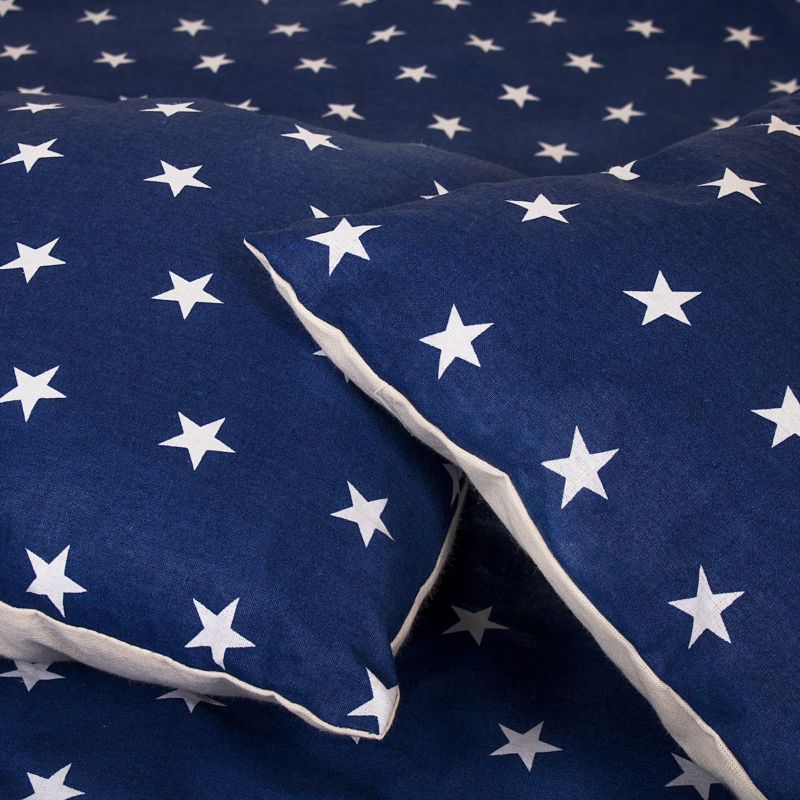 Springos Tipi-telt til børn XXL navyblåt med stjerner, 1 stk.