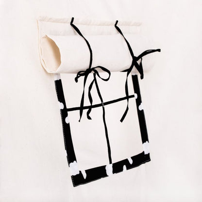 Springos tipi-telt til børn, sort med skyer XXL, 1 stk.