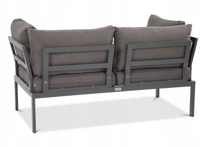 Narożnik Ogrodowy Modułowy JAVA Sofa Stolik 3w1 na Taras Ogrodowy Ciemny 1 szt