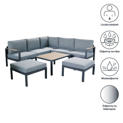 GoodHome Vao hjørnesofa