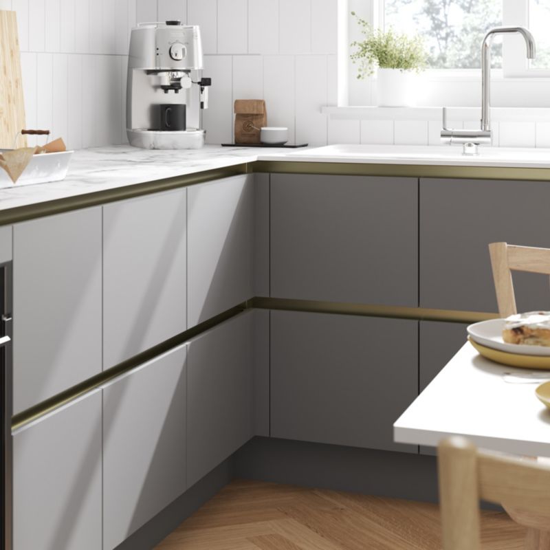 Indvendigt hjørne til GoodHome Innovo skuffeliste 90° i messing