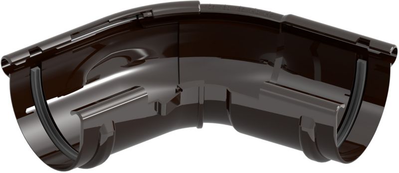 Udvendigt justerbart hjørne Ocean 75 mm brun