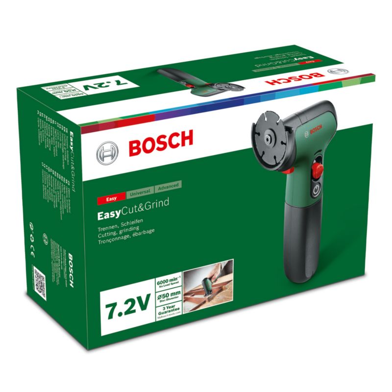 Bosch EasyCut&Grind 7,2 V batteridrevet multifunktionsværktøj til slibning og skæring