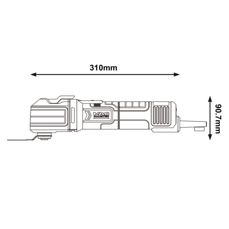 Mac Allister 300 W multifunktionsværktøj
