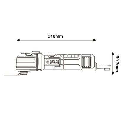 Mac Allister 300 W multifunktionsværktøj