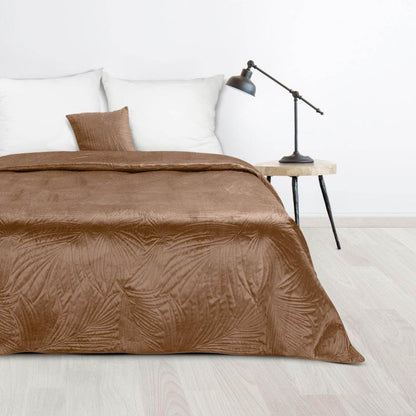 Eurofirany Luiz plaid 220 x 240 cm i teglstensfarve