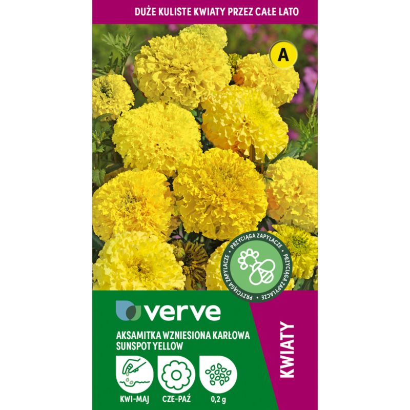 Frø af tagetes Sunspot Verve gul