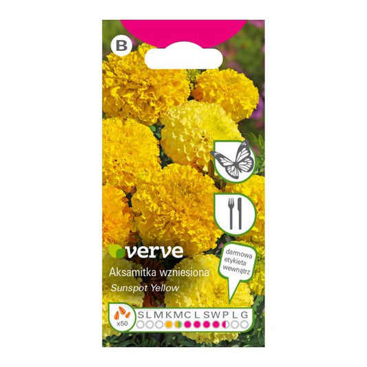 Frø af tagetes Sunspot Verve gul